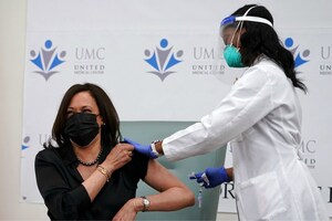 Kamala Harris Receives Coronavirus Vaccine Live On TV
