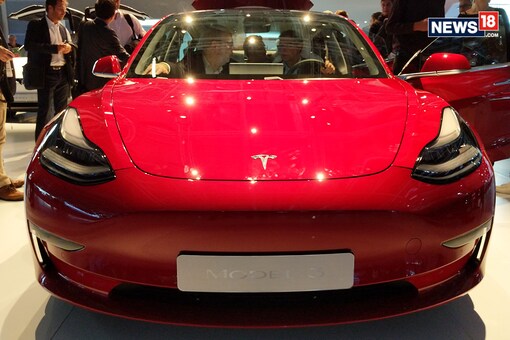 Tesla Model 3. (Photo: Manav Sinha/News18.com)