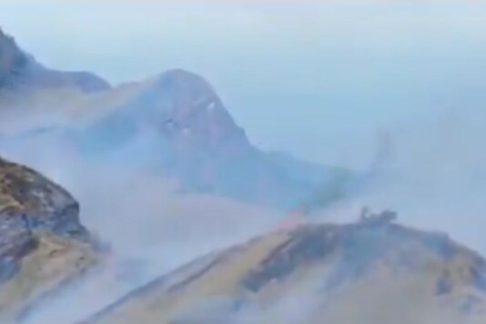 The wildfire broke out in Dzukou range in which the majestic Dzukou valley, a tourist hot spot in Nagaland is located, on Tuesday afternoon.