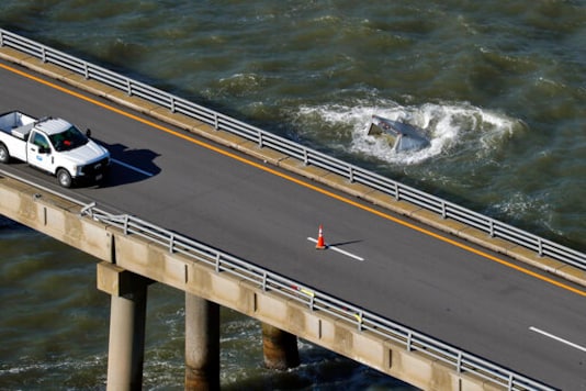 Officials: Truck Plunges Off Bridge Into Chesapeake Bay Officials: Truck Plunges Off Bridge Into Chesapeake Bay