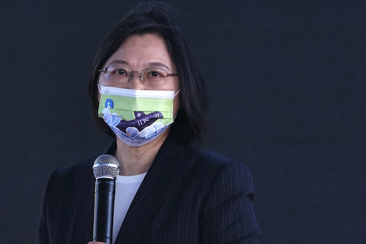 FILE PHOTO: Taiwan President Tsai Ing-wen attends a ceremony for the start of construction of a new submarine fleet in Kaohsiung, Taiwan, November 24, 2020. REUTERS/Ann Wang FILE PHOTO: Taiwan President Tsai Ing-wen attends a ceremony for the start of construction of a new submarine fleet in Kaohsiung, Taiwan, November 24, 2020. REUTERS/Ann Wang