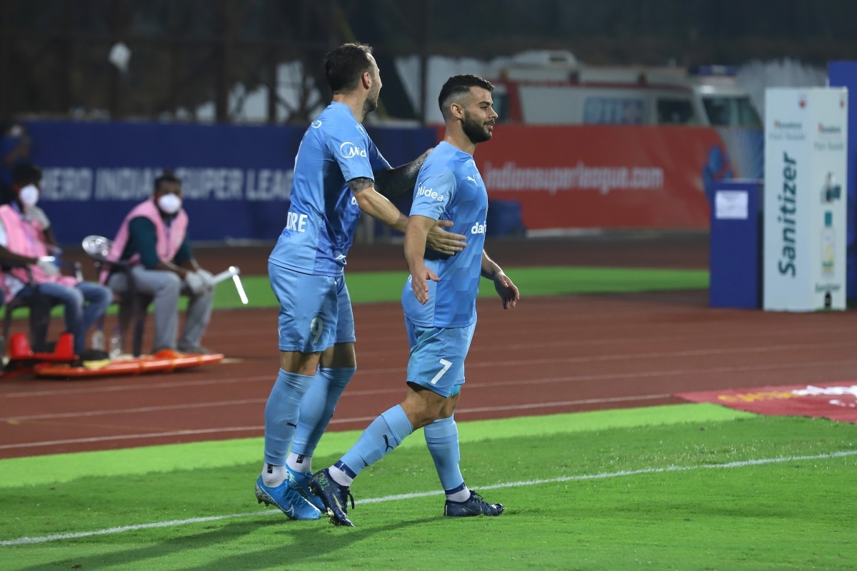 ISL 2020-21: Le Fondre, Boumous' 1st Half Goals Help Mumbai City FC Beat Kerala Blasters, In Pics