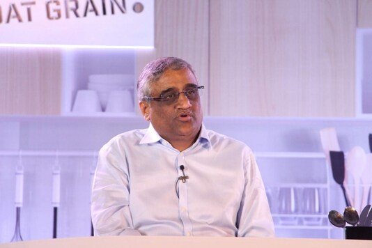  Kishore Biyani, CEO, Future Group and MD during the launch of Oats brand Kosh as India's third grain in Mumbai on Oct. 17, 2016.