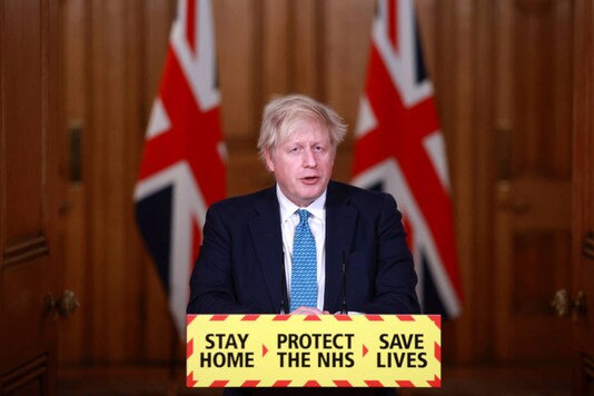 Britain's Prime Minister Boris Johnson speaks during a news conference in response to the ongoing situation with the coronavirus pandemic, inside 10 Downing Street in London, on January 5, 2021. (Hannah McKay/Pool photo via AP) Britain's Prime Minister Boris Johnson speaks during a news conference in response to the ongoing situation with the coronavirus pandemic, inside 10 Downing Street in London, on January 5, 2021. (Hannah McKay/Pool photo via AP)