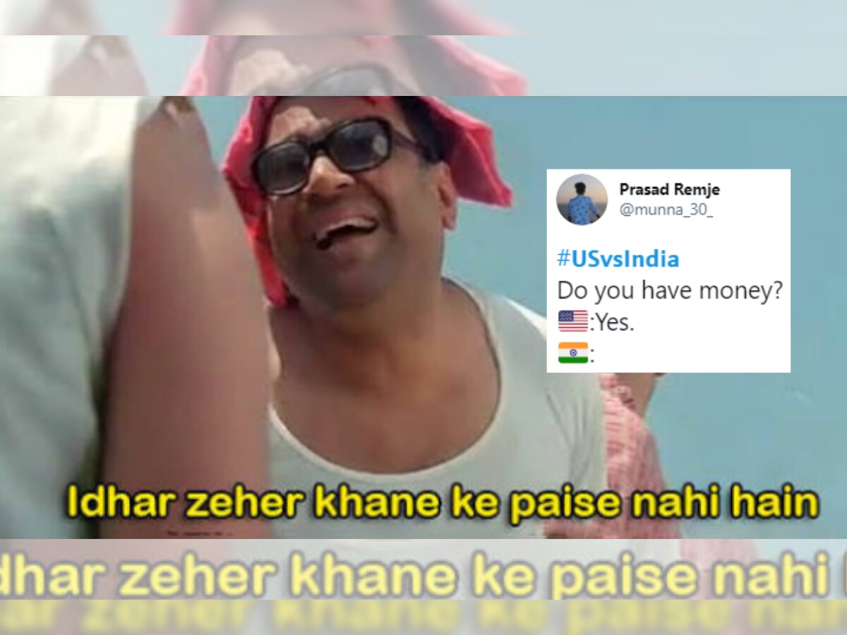 Usvsindia Memes Take Over As Desi Twitter Hilariously Imagines Countries Reacting To Same Situation