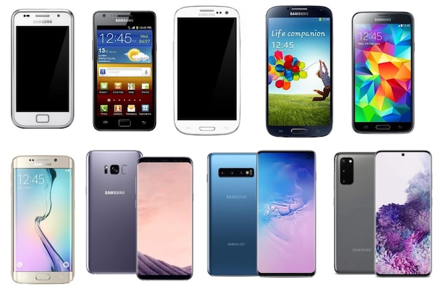 Samsung Galaxy S series, over the years. 