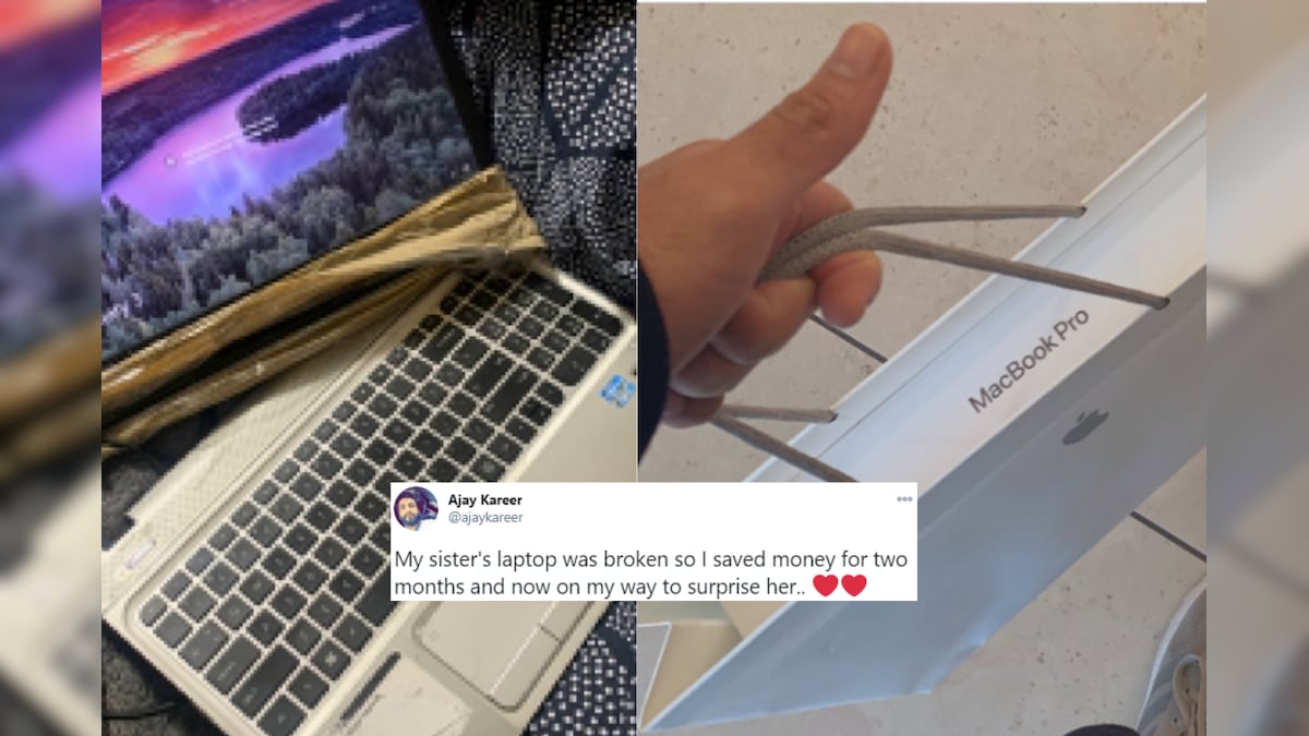 Everyone Wants to be this Man's Brother after He Replaces Sister's Broken Laptop With MacBook