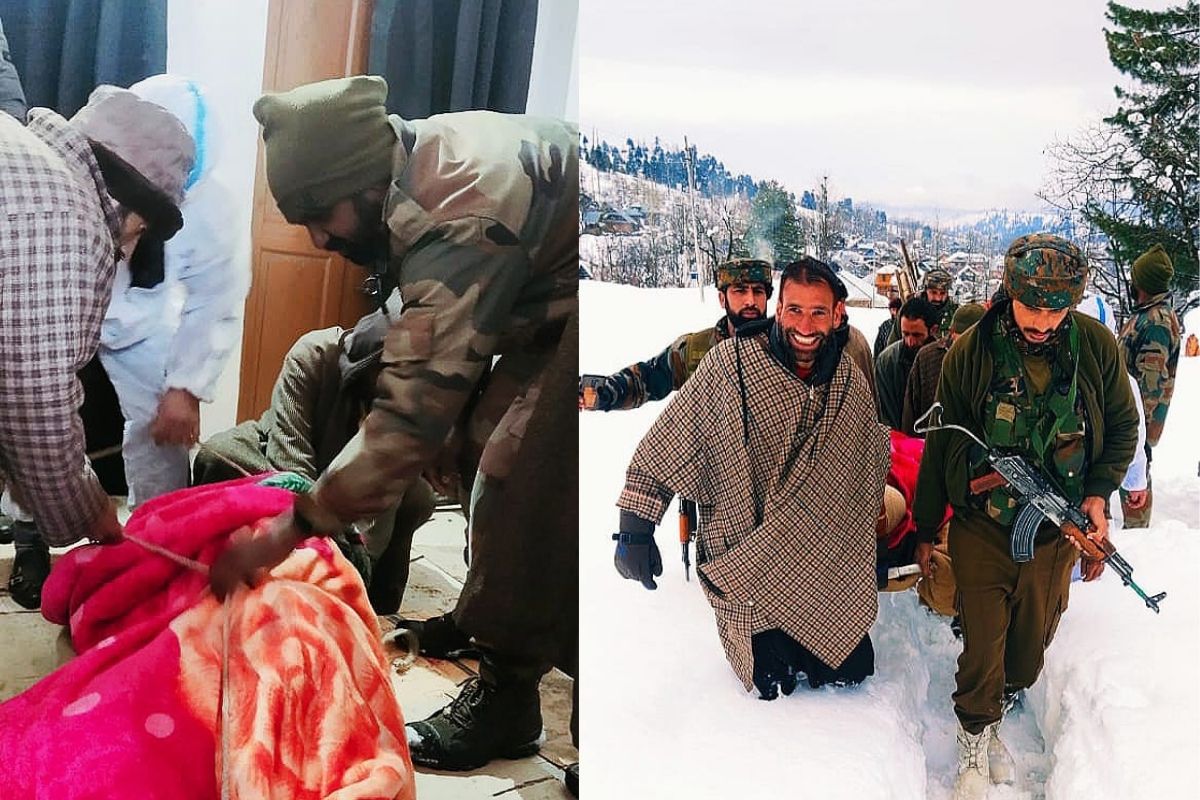 'It's a Baby Boy': Army Carries Pregnant Woman to Hospital in Knee-Deep Snow in Kashmir - Vimarsana News