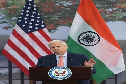 US Ambassador to India Kenneth I Juster addresses during the New US Embassy groundbreaking ceremony, in New Delhi on Friday. (PTI) US Ambassador to India Kenneth I Juster addresses during the New US Embassy groundbreaking ceremony, in New Delhi on Friday. (PTI)