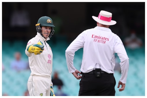 Angered Tim Paine Vents Frustartion at Umpire After DRS Decison Goes in Favour of Cheteshwar Pujara