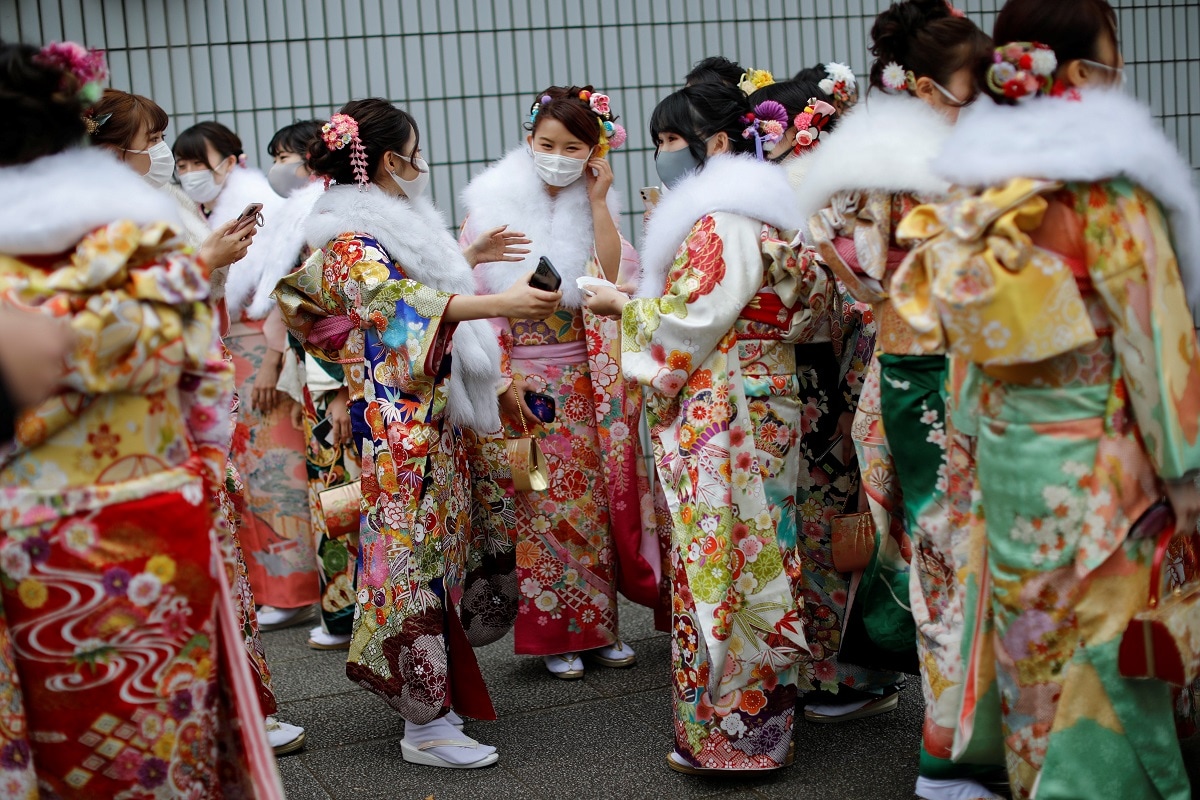 Young Japanese Celebrate Coming of Age Day Under Coronavirus' Shadow