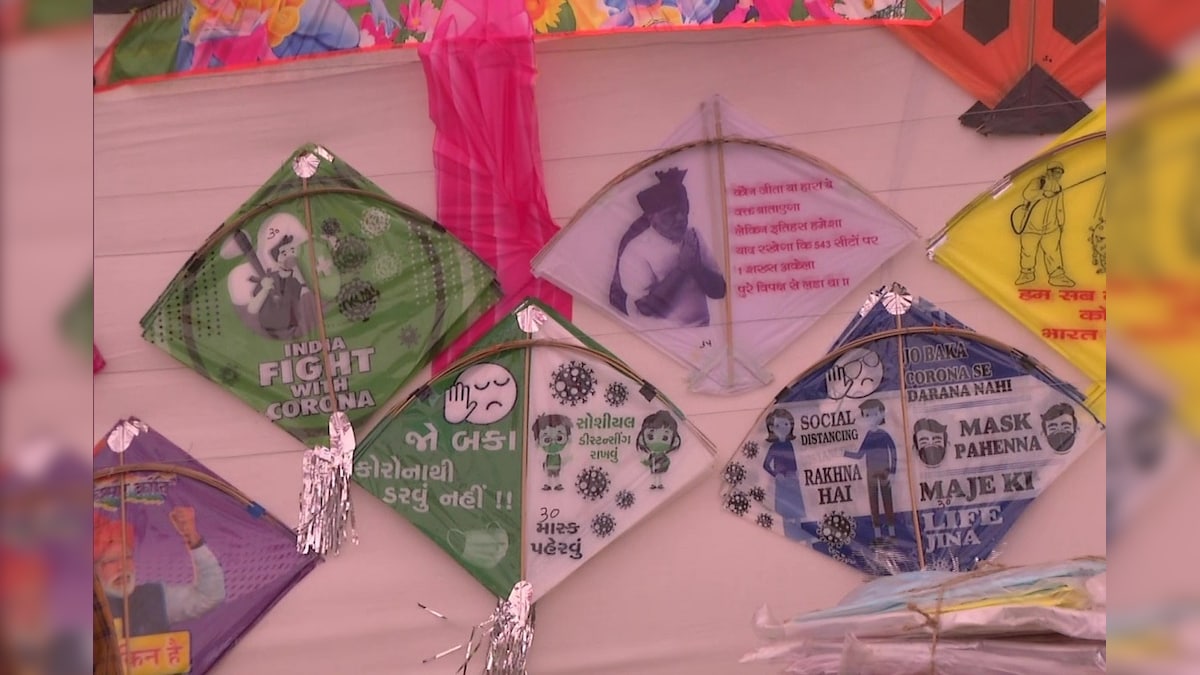 Virat-Anushka, PM Modi and Covid Feature on Kites at Rakjot Market Before Uttarayan Festival