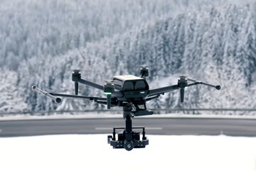 drone with dslr mount