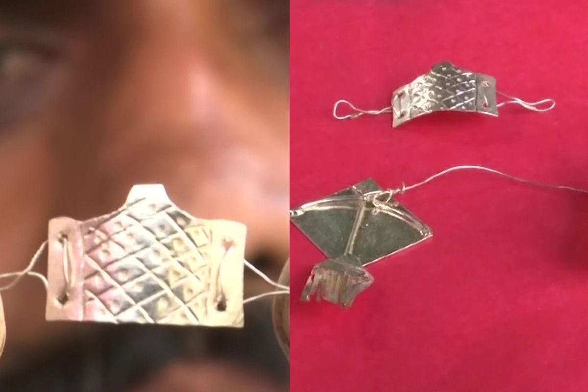 Hyderabad Artist Makes Miniature Kites, Face Masks Out of Gold and Silver for Makar Sankranti