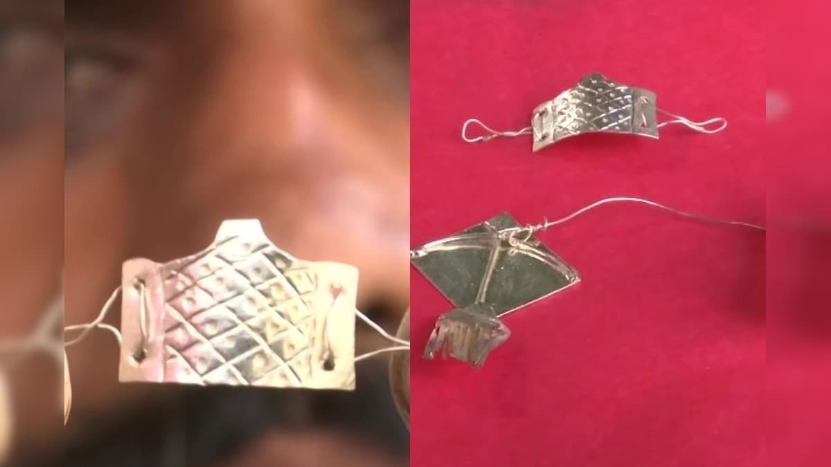 Hyderabad Artist Makes Miniature Kites, Face Masks Out of Gold and Silver for Makar Sankranti