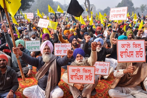 The ongoing farmers' protests have shaken the enitre political dynamics of the state. (PTI)