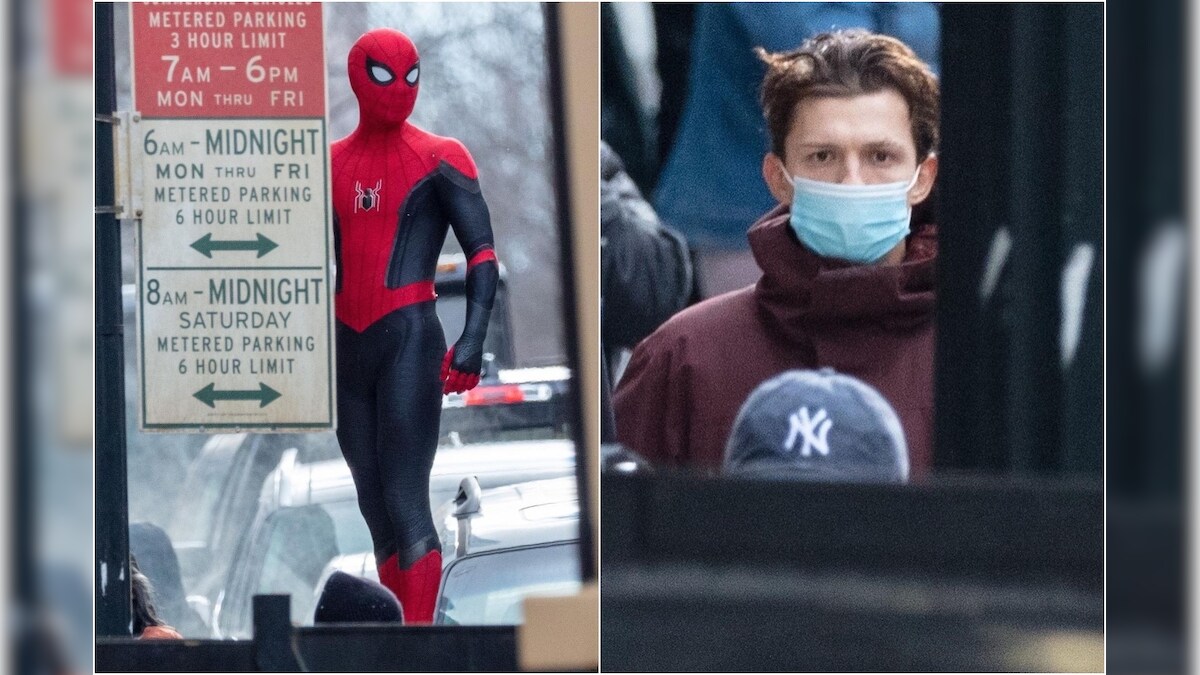 Suited up Tom Holland Films Chase Scene for Spider-Man 3, See Pics