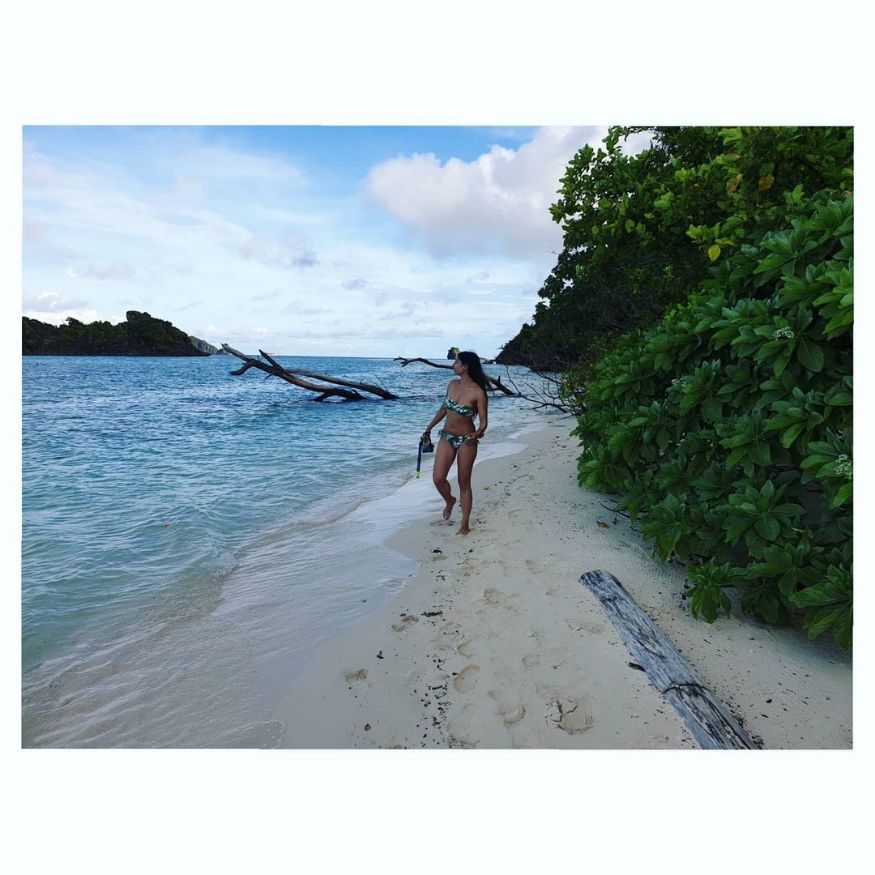 In one of the photos, Bikini-<wbr />clad Tanisha was seen strolling around the beach. (Image: Instagram) In one of the photos, Bikini-<wbr />clad Tanisha was seen strolling around the beach. (Image: Instagram)