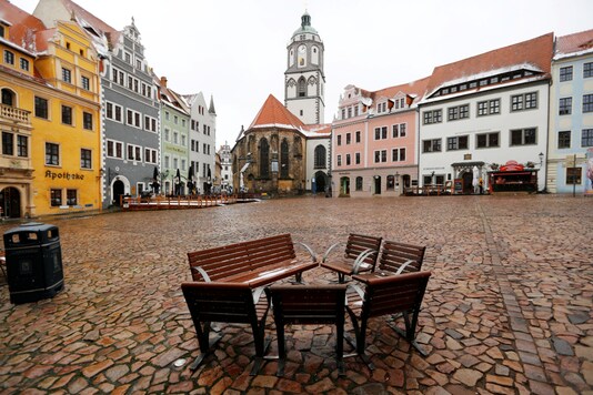 FILE PHOTO: A view of the market square amid the coronavirus disease (COVID-19) pandemic in Meissen, Germany, January 15, 2021. REUTERS/Fabrizio Bensch