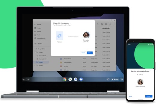 Nearby Share feature. (Image Credit: Google)