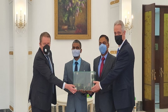 The Russian Embassy hosts a protocol event in honour of the first group of the Indian military specialists heading to Moscow for the S-400 air defence systems training courses. (Image credit: Twitter@RusEmbIndia) 