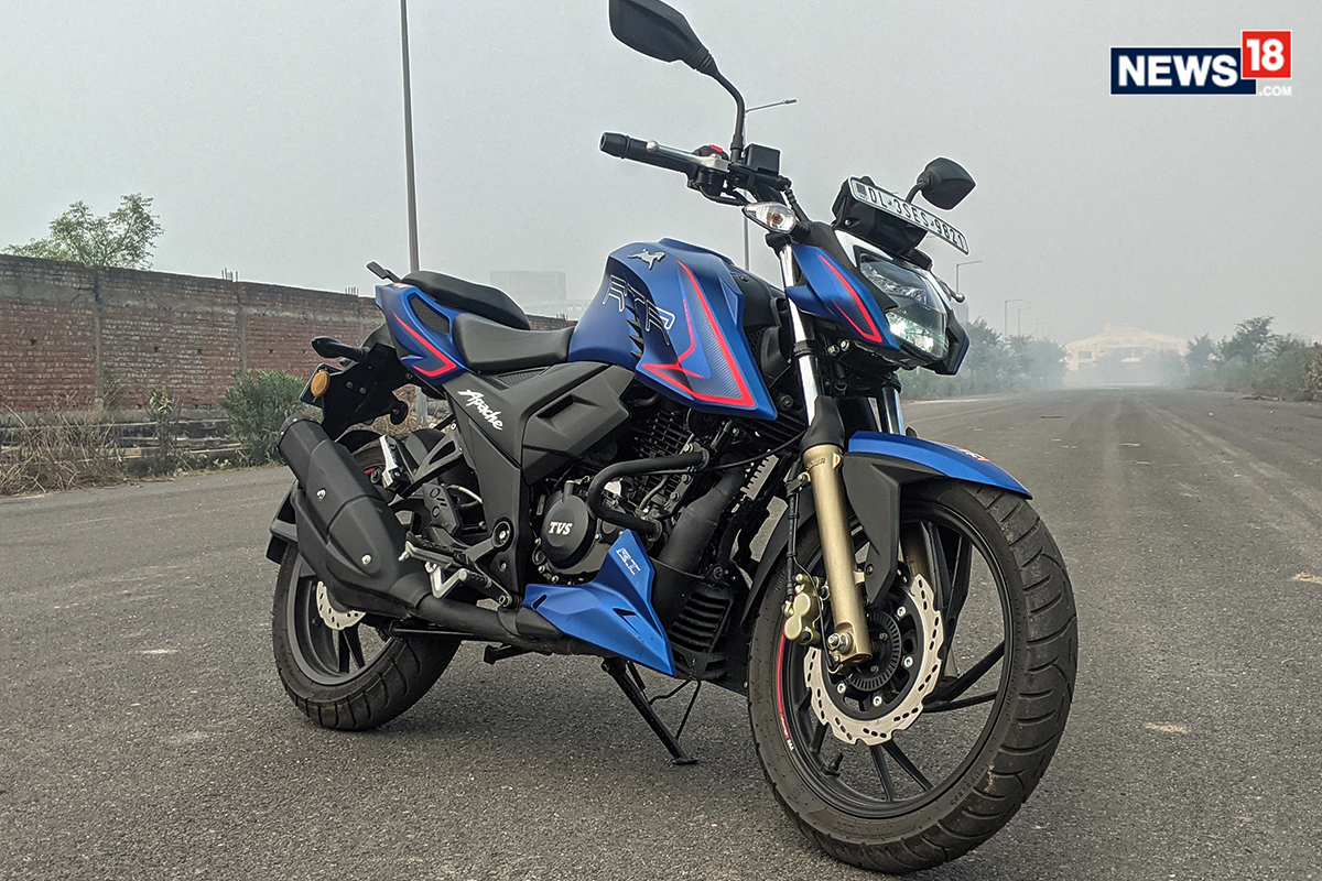 tvs apache rtr 200 on road price