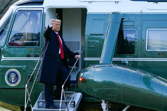 File photo of former US president Donald Trump while going to his Mar-a-Lago Florida Resort. (AP Photo)