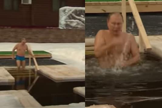 Russian Prez Putin Takes Dip in Icy Waters in Nothing but Blue Trunks, Here's Why