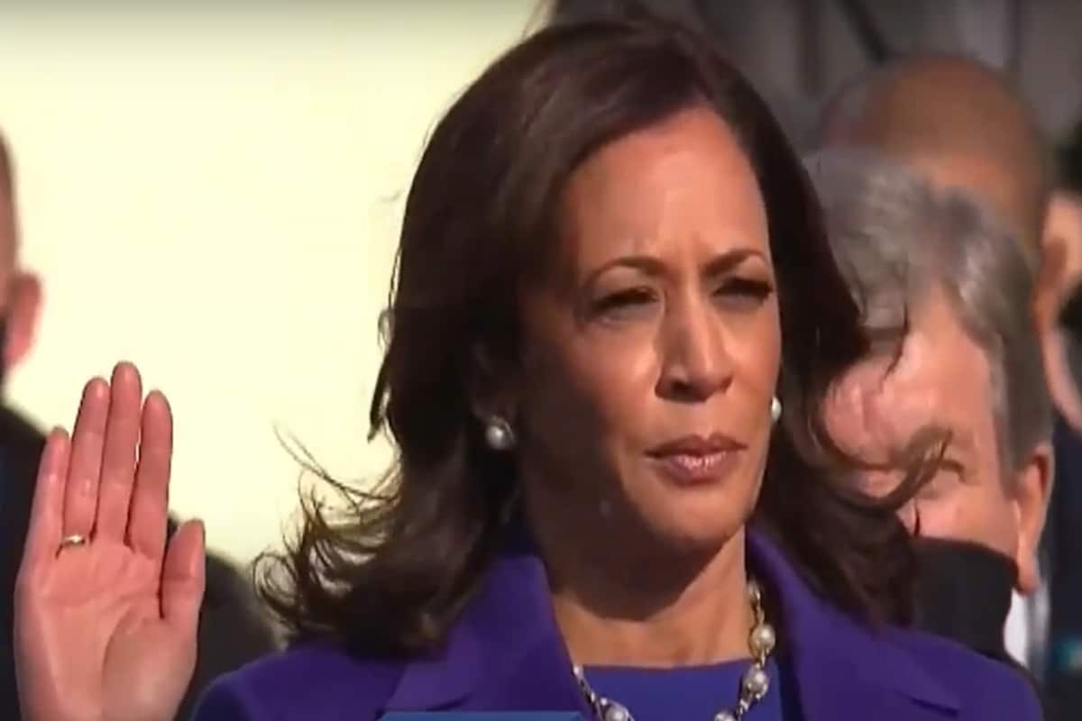 'Ready To Serve': Kamala Harris Takes Oath As First US Woman Vice ...