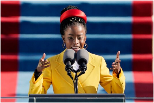 Amanda Gorman on Inauguration Day | Image credit: AP