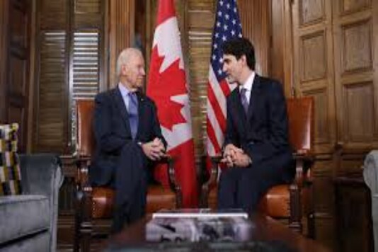 File Photo Of US President Joe Biden With Canadian PM Justin Trudeau