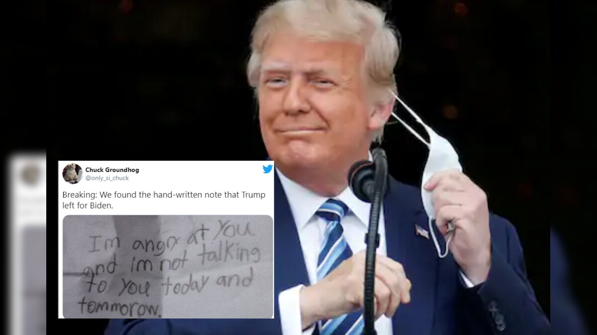 Trump Left a Letter to Joe Biden at White House and Twitter Hilariously 'Revealed' What's in it