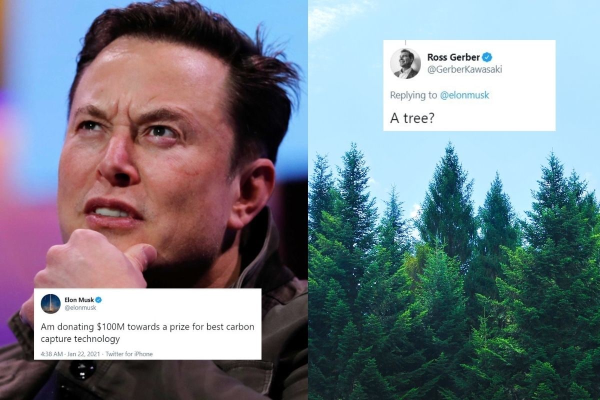 Elon Musk Is Donating $100M For Best 'Carbon Twitter Wants Him to 'Just Plant Trees'