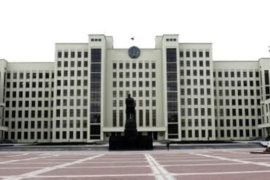 General view shows the government and parliament headquarters at Independence square in Minsk, Belarus February 29, 2016. REUTERS/Vasily Fedosenko