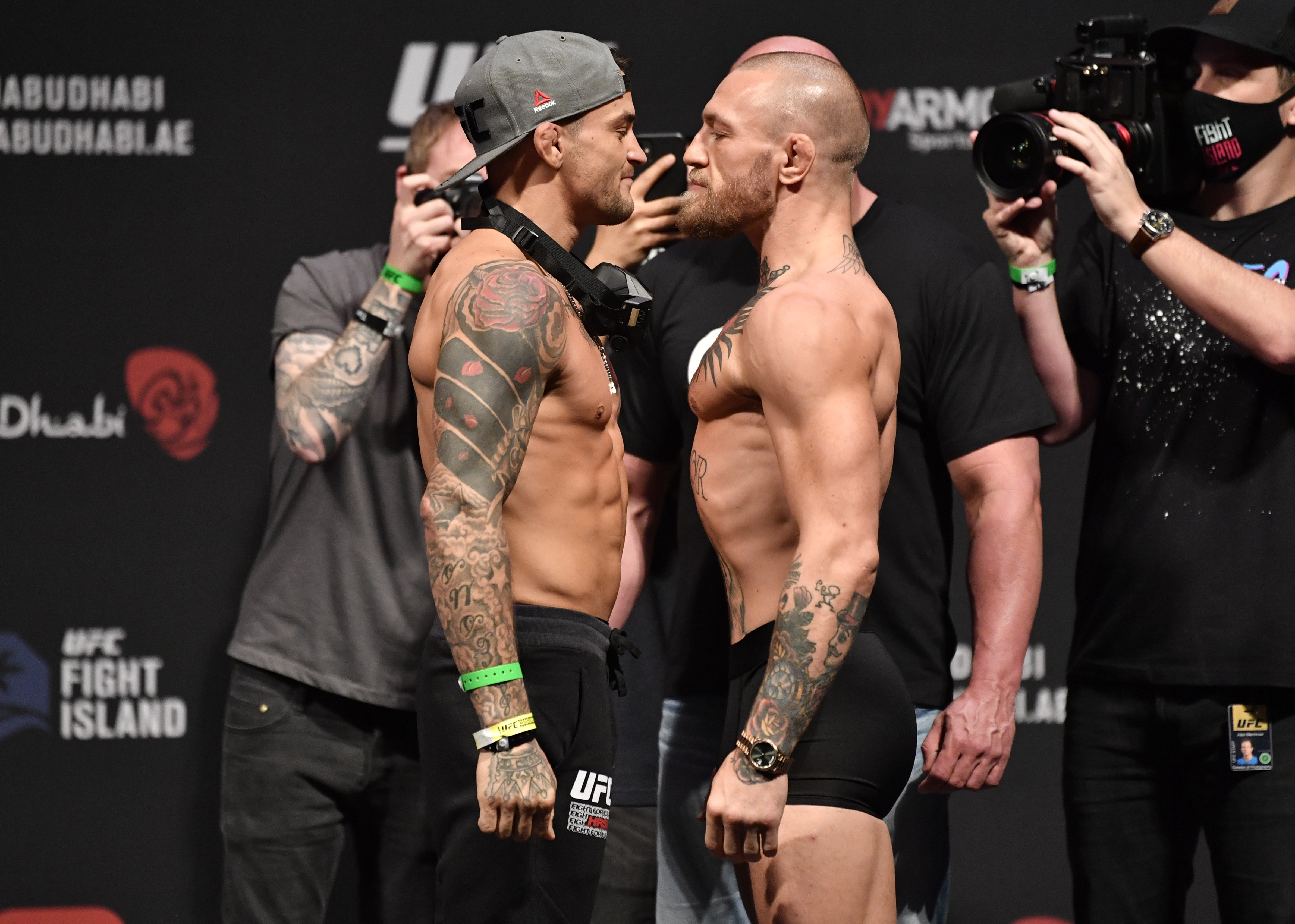 In Pics Ufc 257 Dustin Poirier V Conor Mcgregor Weigh In Fight Island Abu Dhabi Photogallery