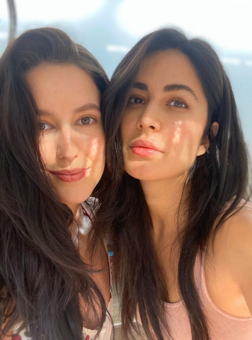 Katrina Kaif Stuns In No-Makeup With Sister Isabelle Kaif