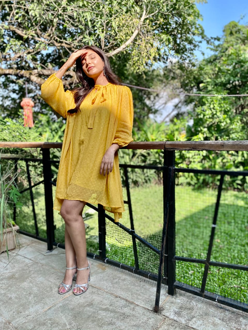  ‘Yellow can be flattering’  - Harshita Gaur kept her look subtle yet stylish. The actress picked out an illuminating, cheerful yellow dress which was practical and rock solid but warming and optimistic at the same time.