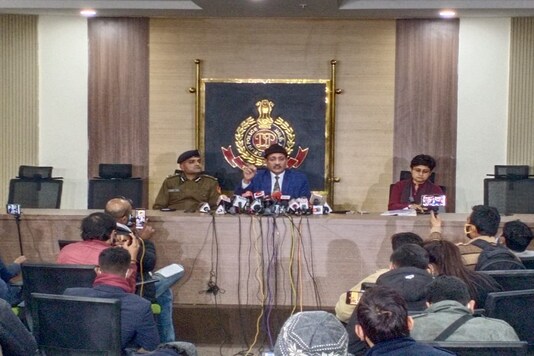 Deependra Pathak, Special Commissioner of Police (Intelligence) addresses press conference related to January 26 Kisan Tractor Rally in Delhi.