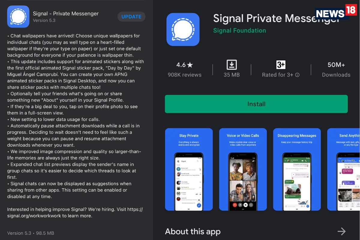 signal app iphone