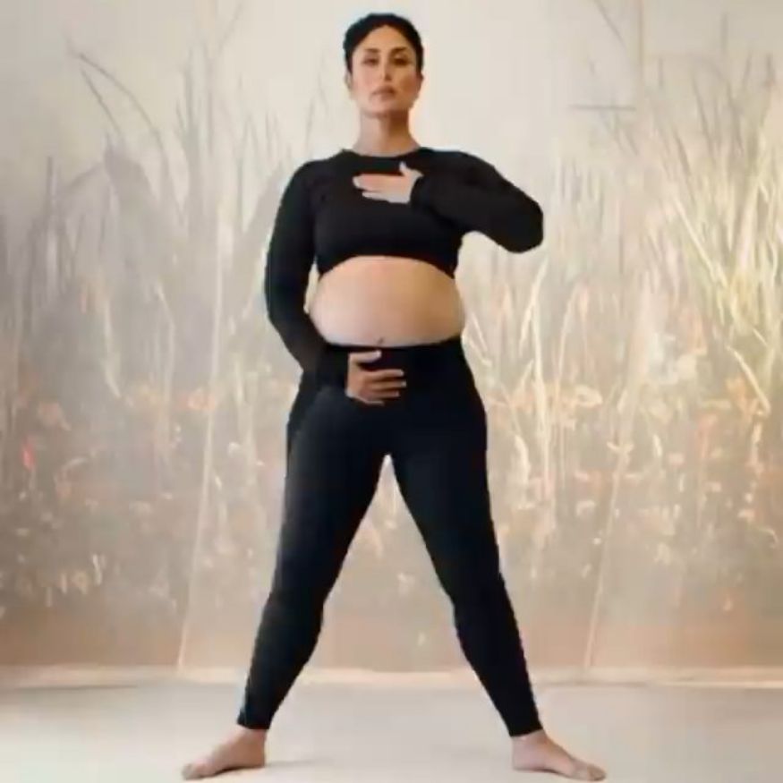 Heavily Pregnant Kareena Kapoor Khan Performs Yoga With Effortless Ease
