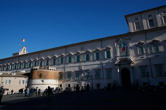 Entrance of the Rome's Quirinale Presidential Palace. (Photo Credit: AP)