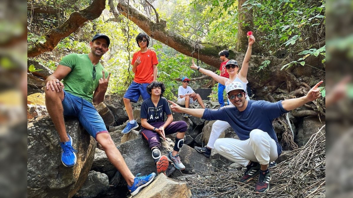 Hrithik Roshan Goes on Hike with Zayed Khan and Kids