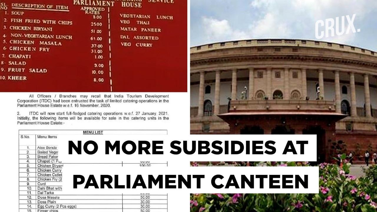 Parliament Canteen Ends Food Subsidies for MPs, Staff; NonVeg Buffet