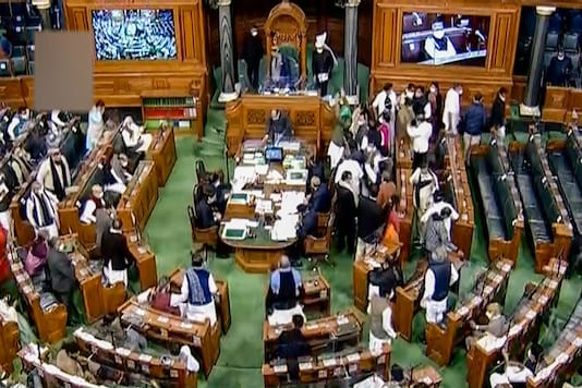 Lok Sabha Speaker Om Birla conducts proceedings at Lok Sabha during the Budget Session of the Parliament, in New Delhi