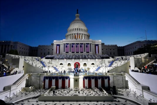 The Latest: Flags, Signs, Soldiers Ahead Of Biden Inaugural The Latest: Flags, Signs, Soldiers Ahead Of Biden Inaugural