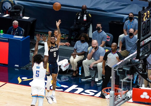 Hill's Late Free Throws Lift Thunder Over Pelicans 111-110 Hill's Late Free Throws Lift Thunder Over Pelicans 111-110