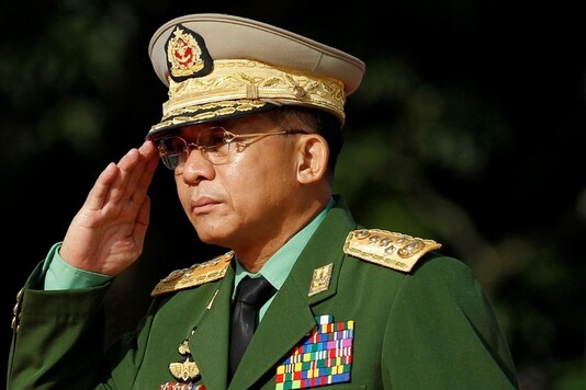 FILE PHOTO: Myanmar Commander in Chief Senior General Min Aung Hlaing. REUTERS/Soe Zeya Tun/File Photo