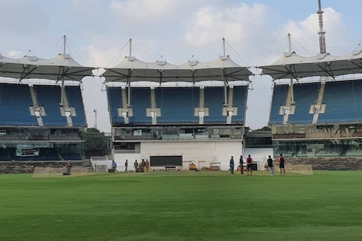 A snapshot of the Chepauk Stadium in Chennai.