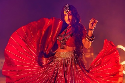 Nora Fatehi in a still from her new music video 'Chhod Denge'.
