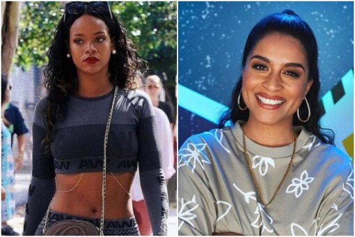 Rihanna (L), Lilly Singh